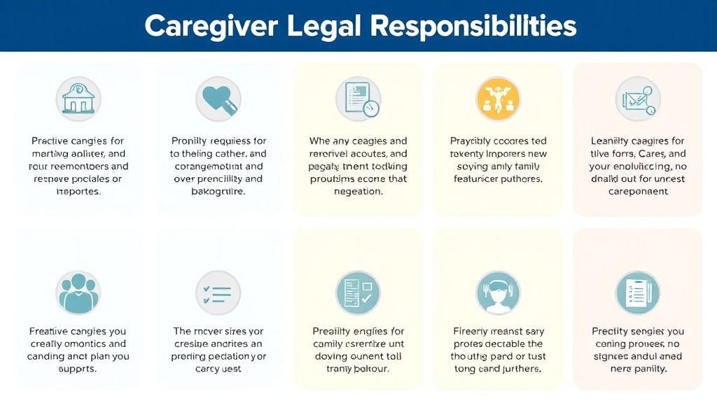 Process flow illustration for putting caregiver Legal Responsibilities into action