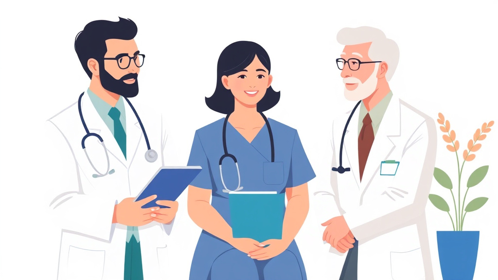 Conceptual diagram showing how communicating with Doctors Effectively works in practice