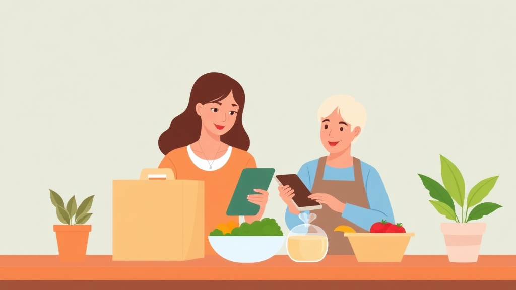 Conceptual diagram showing how coordinating Meal Delivery Services works in practice