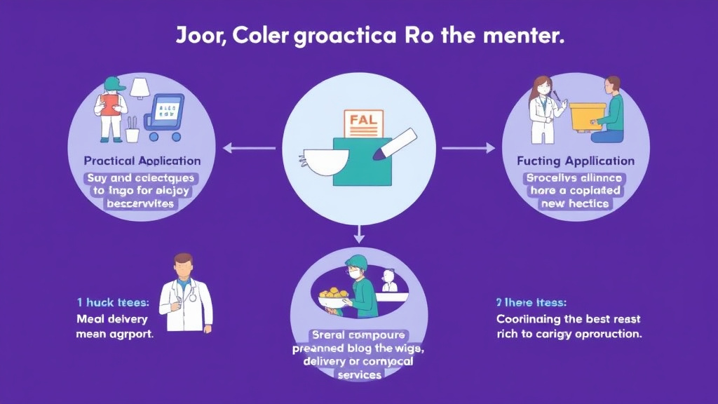 Real-world application diagram for coordinating Meal Delivery Services