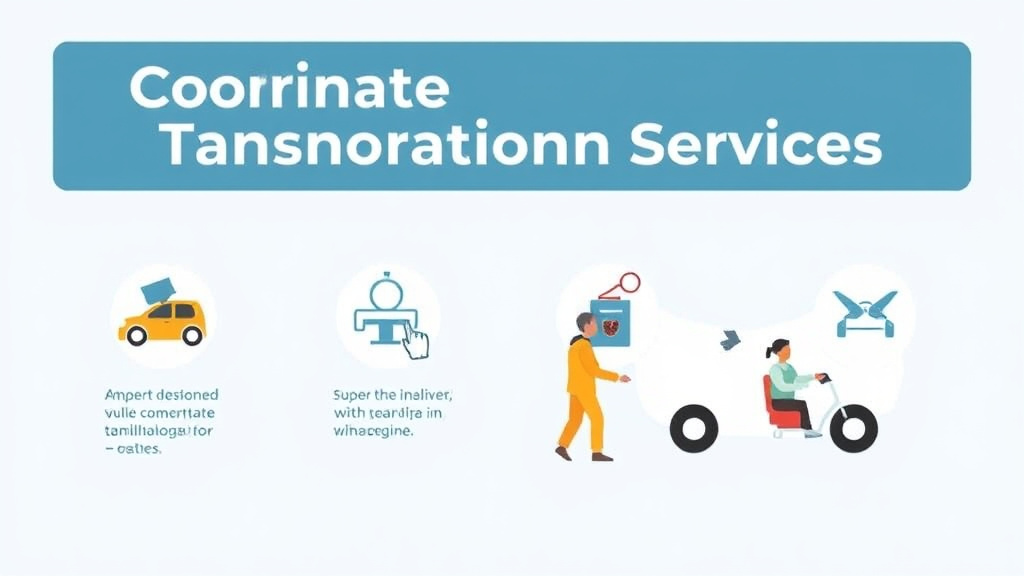 Action-oriented illustration showing how to apply coordinating Transportation Services