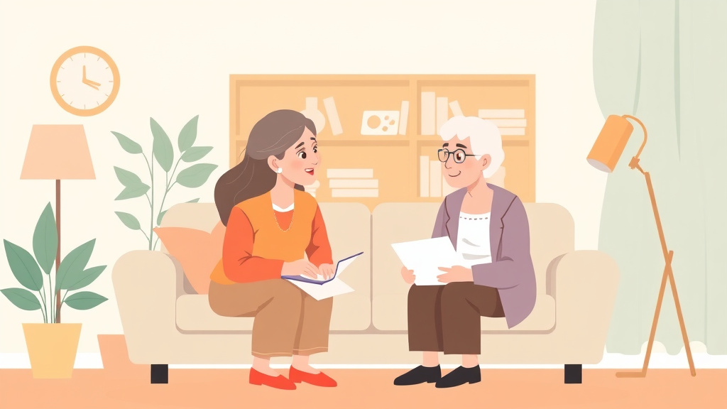 Conceptual diagram showing how discussing Moving with Aging Parents works in practice