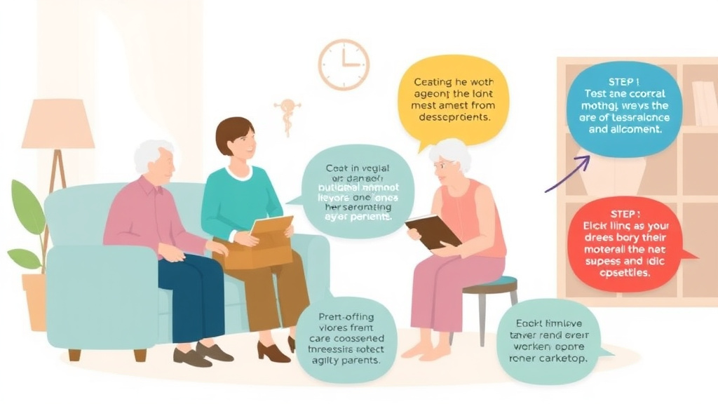 Practical workflow diagram for discussing Moving with Aging Parents