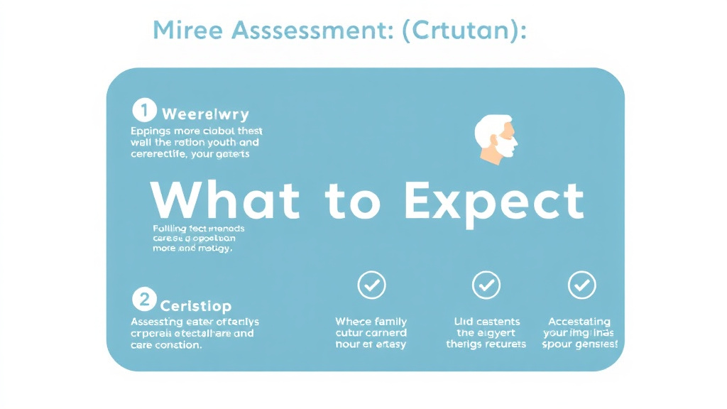 Step-by-step visual guide for implementing geriatric Assessment What to Expect