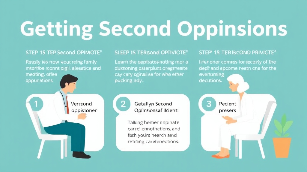 Step-by-step visual guide for implementing getting Second Opinions for Elderly