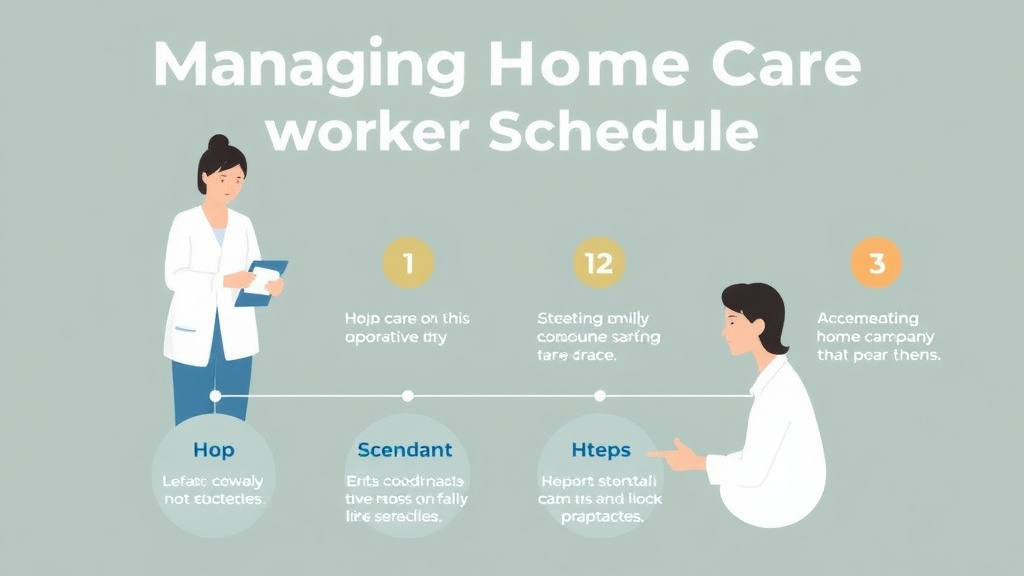 Practical workflow diagram for managing Home Care Worker Schedules