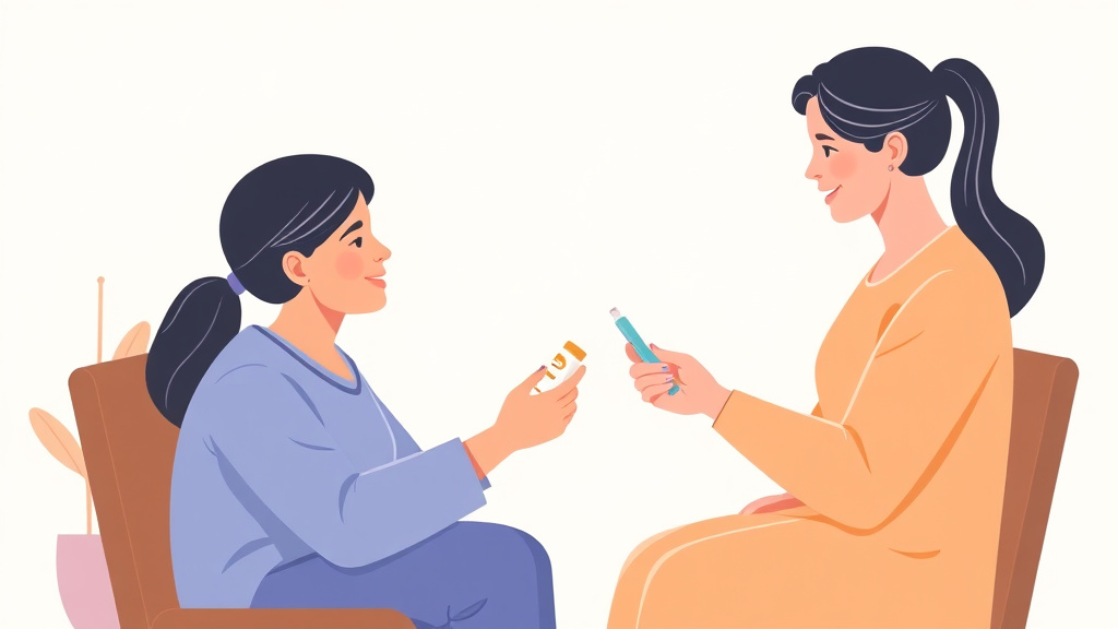 Illustration breaking down the fundamentals of medication Communication Between Caregivers