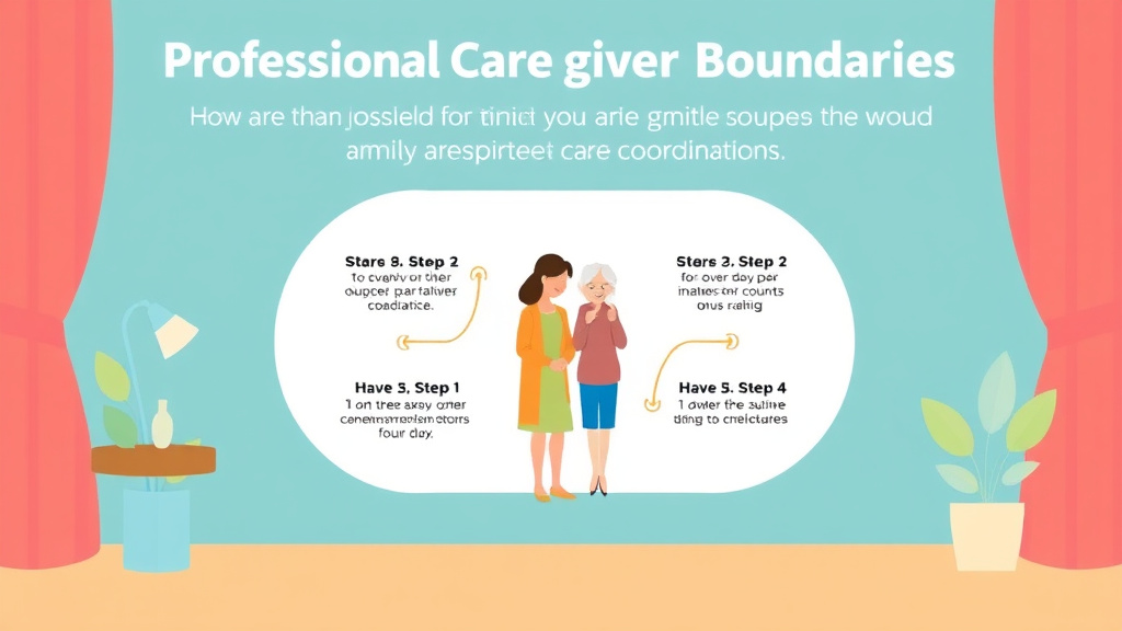 Action-oriented illustration showing how to apply professional Caregiver Boundaries
