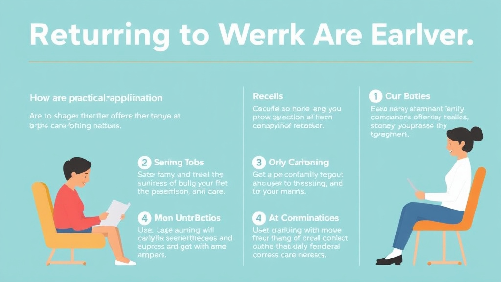 Process flow illustration for putting returning to Work After Caregiving into action