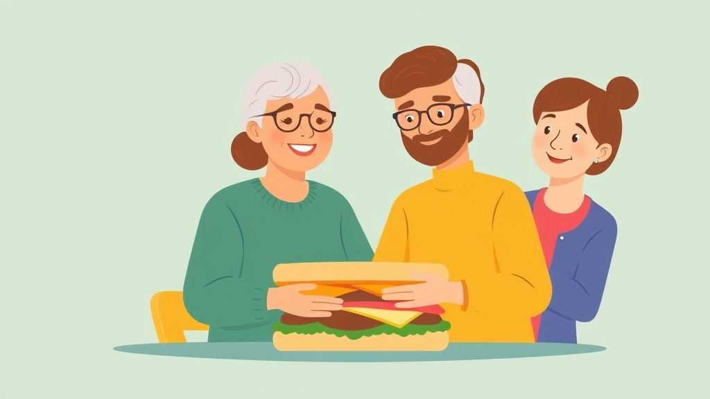 Visual overview of sandwich Generation Coordination Tips with key concepts highlighted