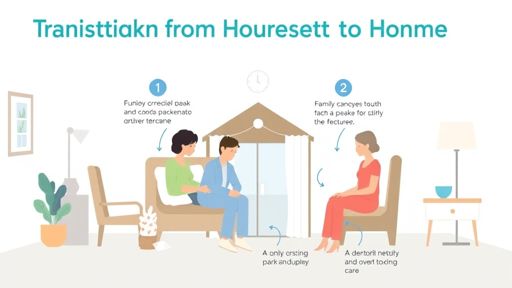 Practical checklist visual for transitioning From Hospital to Home