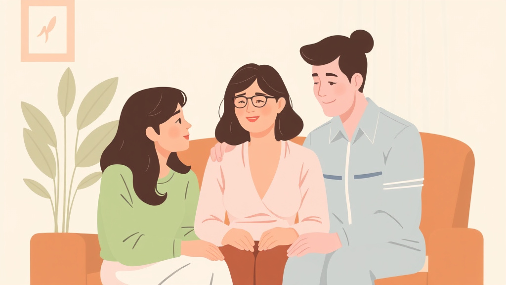 Visual overview of transitioning Primary Caregiver Role with key concepts highlighted