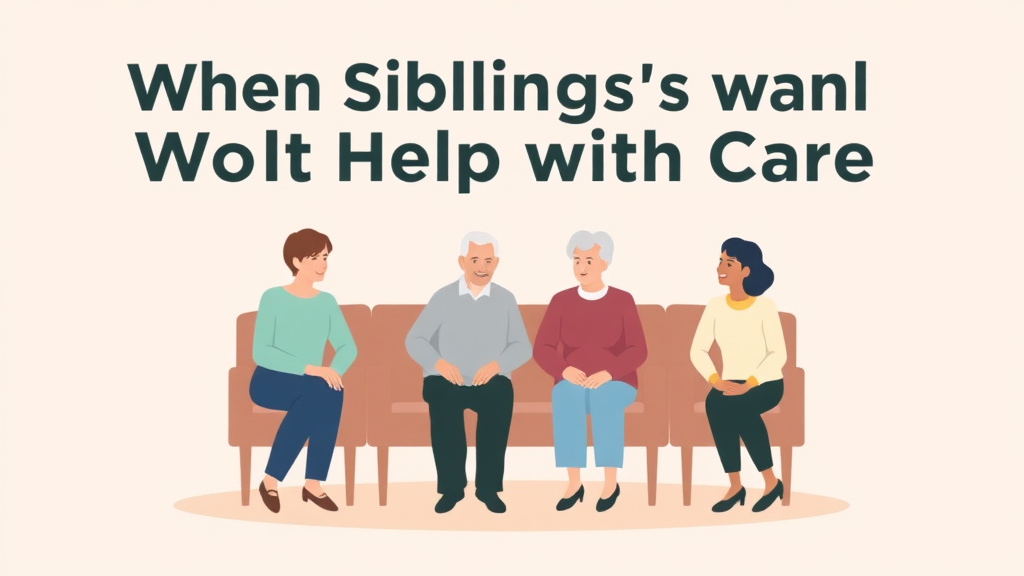 Practical checklist visual for when Siblings Wont Help with Care