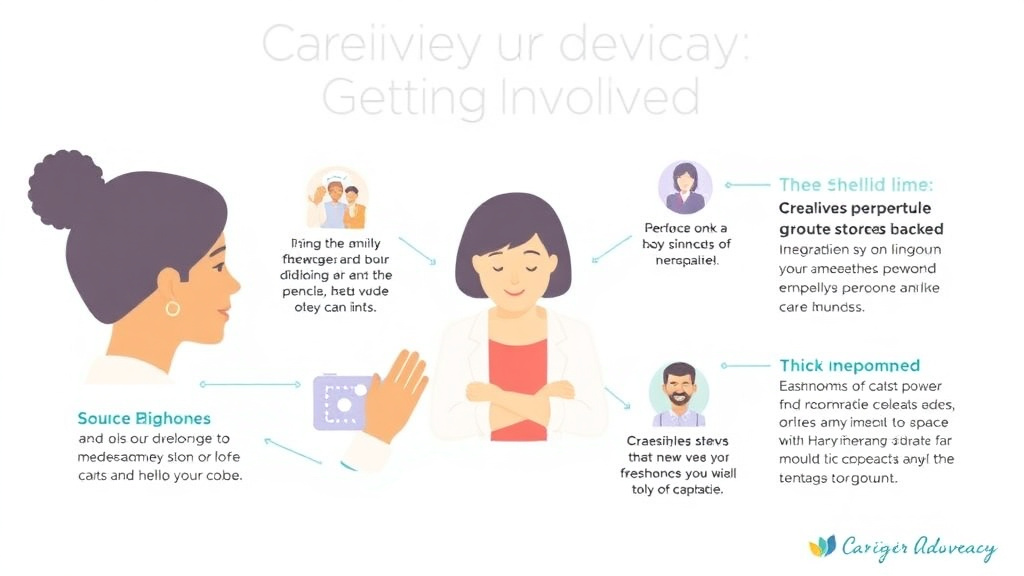 Practical checklist visual for caregiver Advocacy Getting Involved
