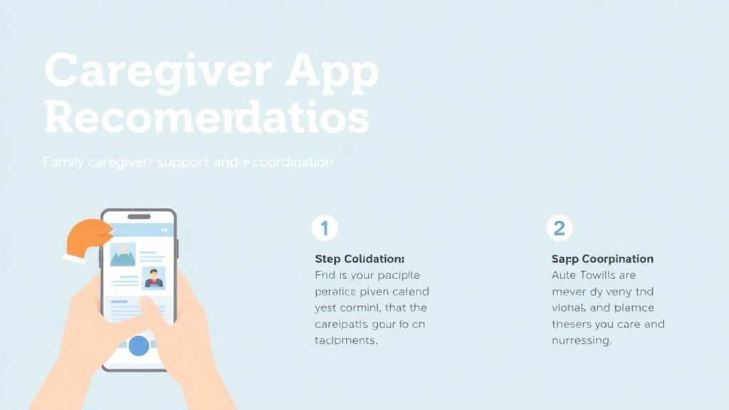 Practical checklist visual for caregiver App Recommendations