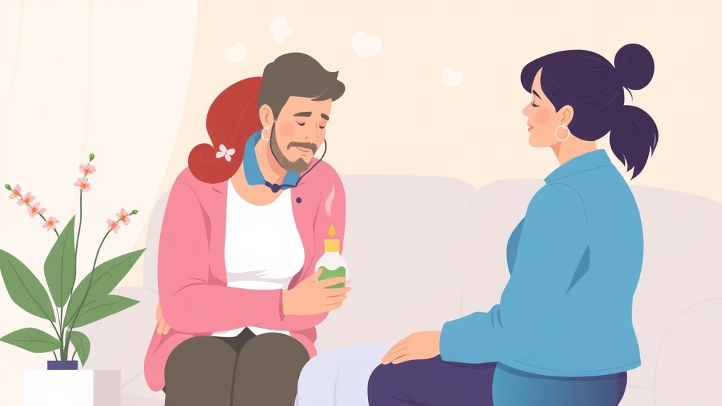 Educational graphic covering the essentials of caregiver Aromatherapy Stress Relief