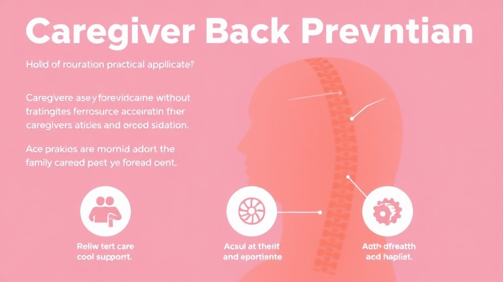 Step-by-step visual guide for implementing caregiver Back Pain Prevention