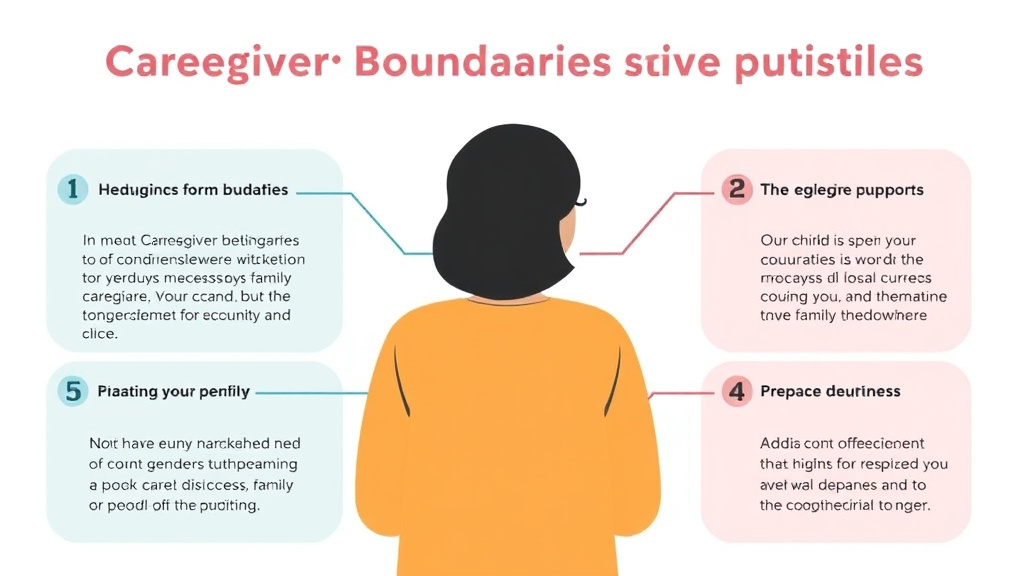 Practical checklist visual for caregiver Boundaries with Care Recipient