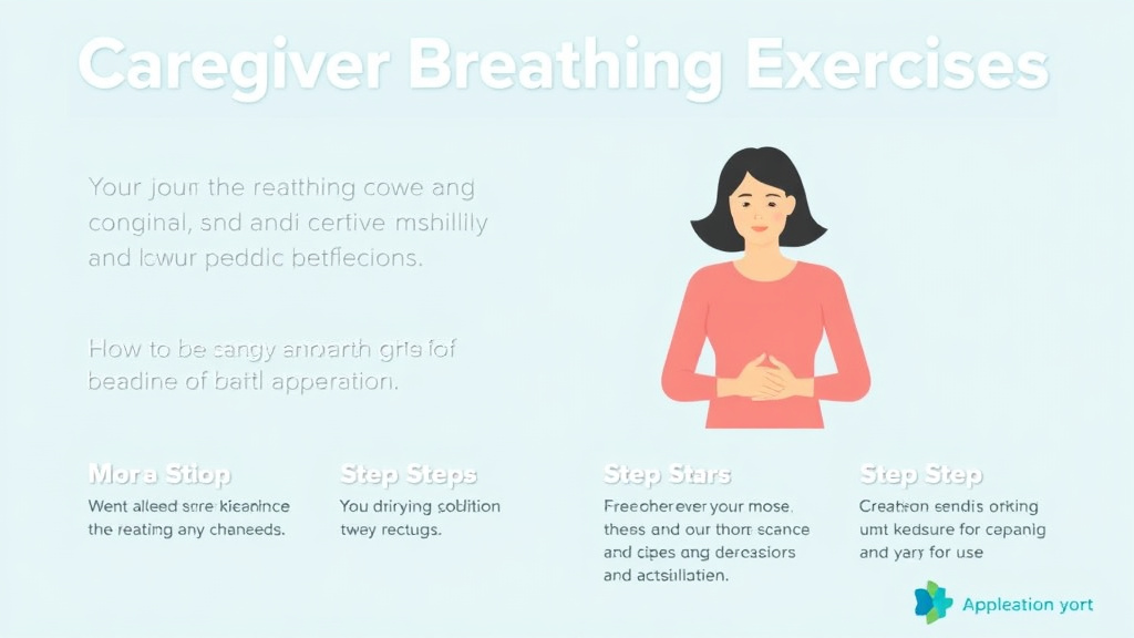 Process flow illustration for putting caregiver Breathing Exercises into action