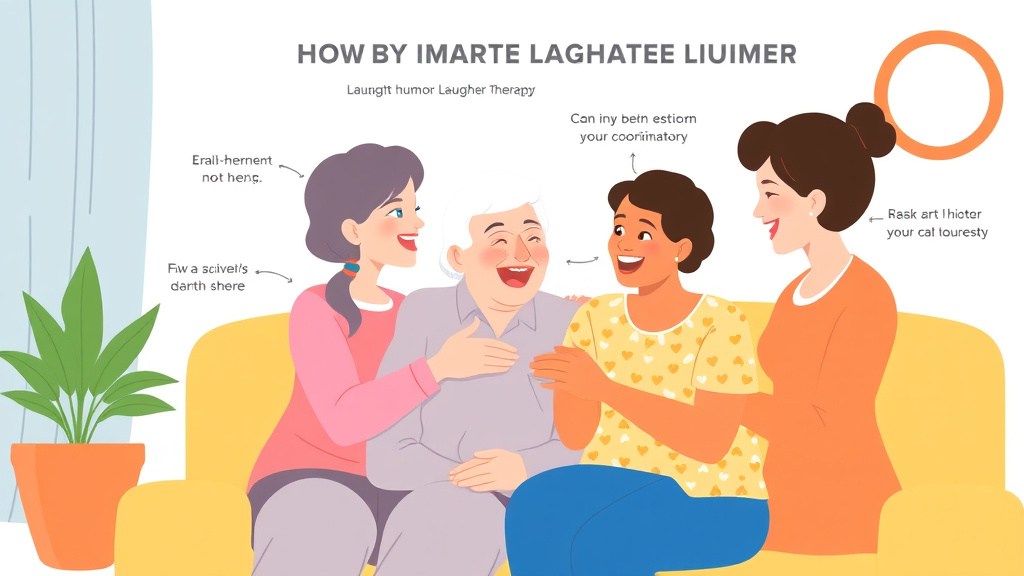 Practical checklist visual for caregiver Humor and Laughter Therapy