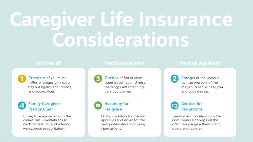 Step-by-step visual guide for implementing caregiver Life Insurance Considerations
