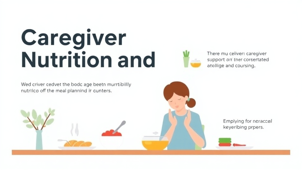 Action-oriented illustration showing how to apply caregiver Nutrition and Meal Planning