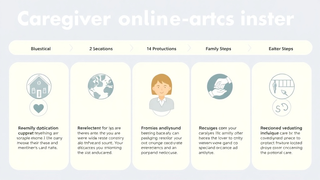 Practical workflow diagram for caregiver Online Course Resources