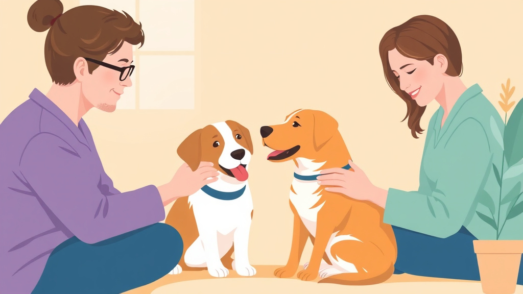 Visual overview of caregiver Pet Therapy Benefits with key concepts highlighted