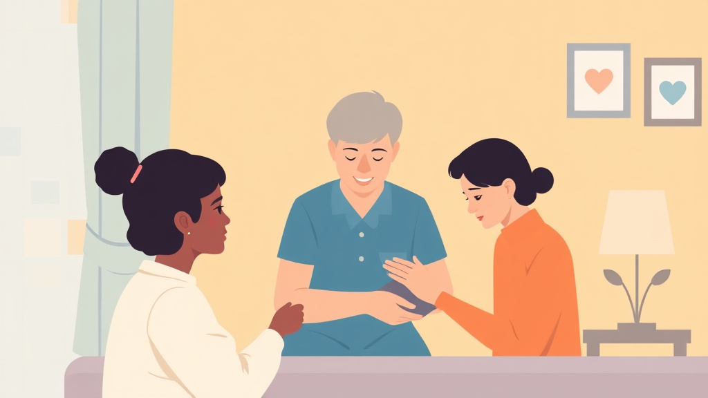 Visual overview of caregiver PTSD Recognition Treatment with key concepts highlighted