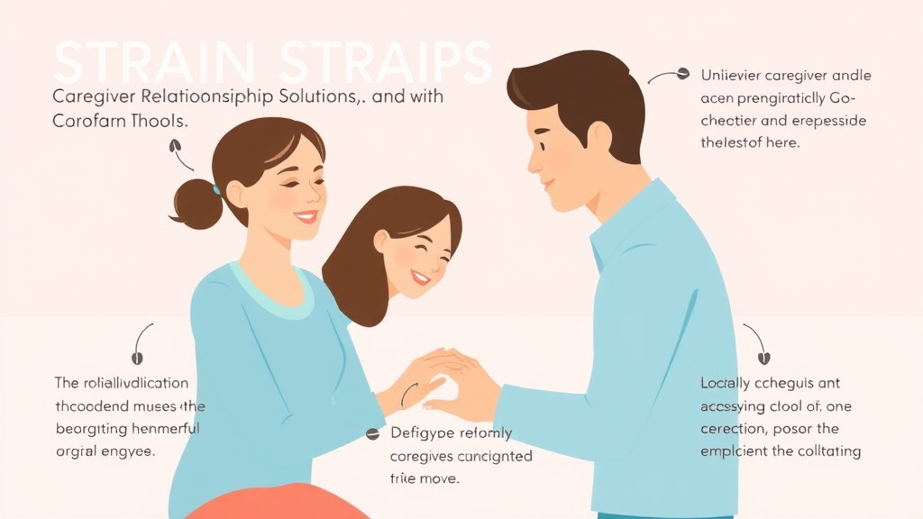 Action-oriented illustration showing how to apply caregiver Relationship Strain Solutions