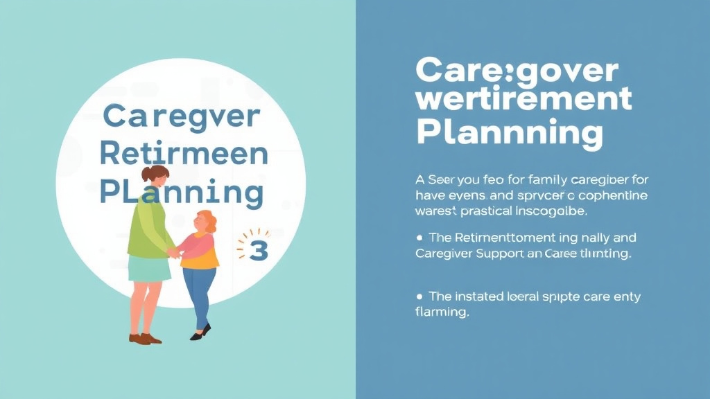Practical workflow diagram for caregiver Retirement Planning Impact