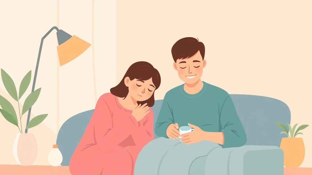 A professional illustration depicting caregiver Self Care Daily Habits