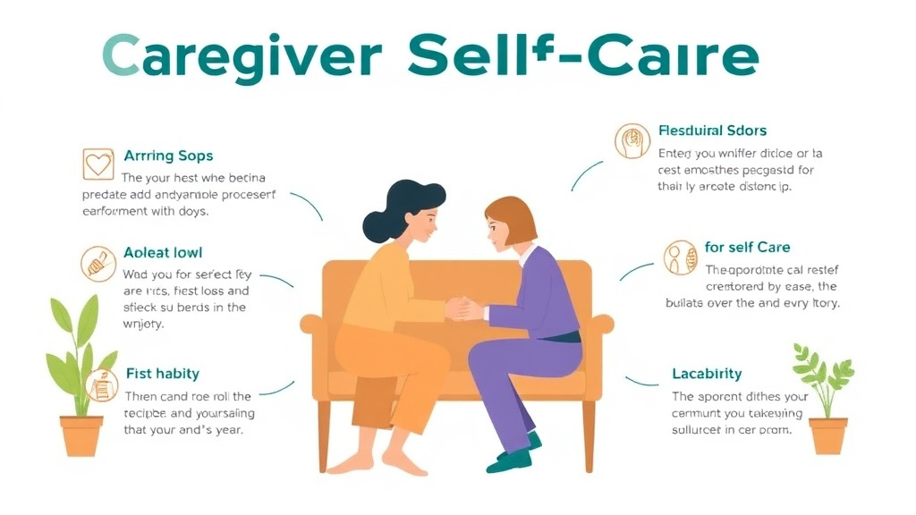 Real-world application diagram for caregiver Self Care Daily Habits