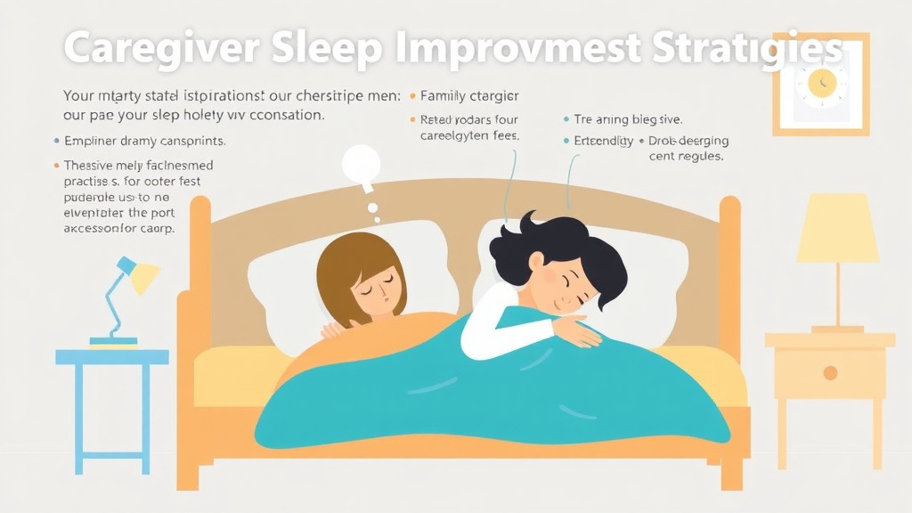 Practical checklist visual for caregiver Sleep Improvement Strategies