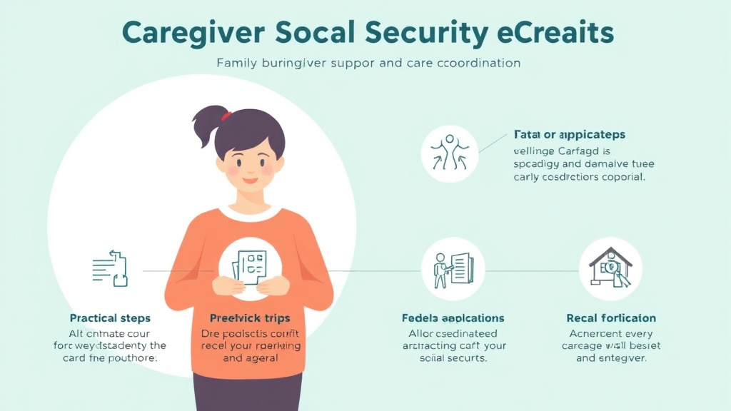 Step-by-step visual guide for implementing caregiver Social Security Credits