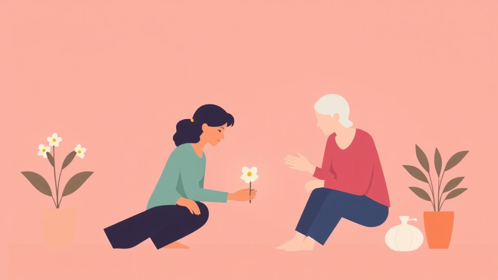 Clear illustration of caregiver Spiritual Wellness with supporting details