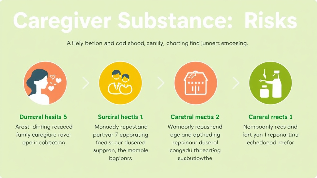 Action-oriented illustration showing how to apply caregiver Substance Abuse Risks