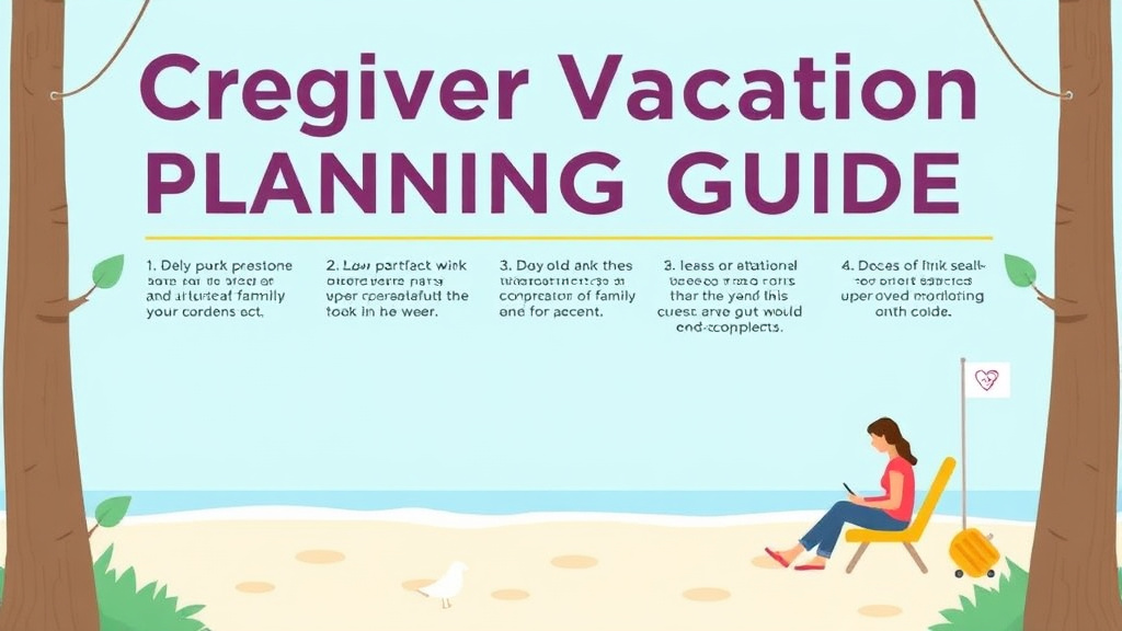 Process flow illustration for putting caregiver Vacation Planning Guide into action