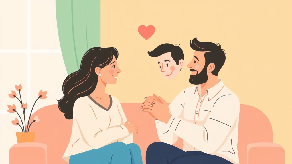 A professional illustration depicting dating While Being a Caregiver
