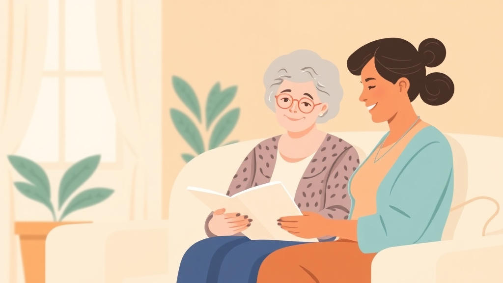 A professional illustration depicting planning a Respite Care Break