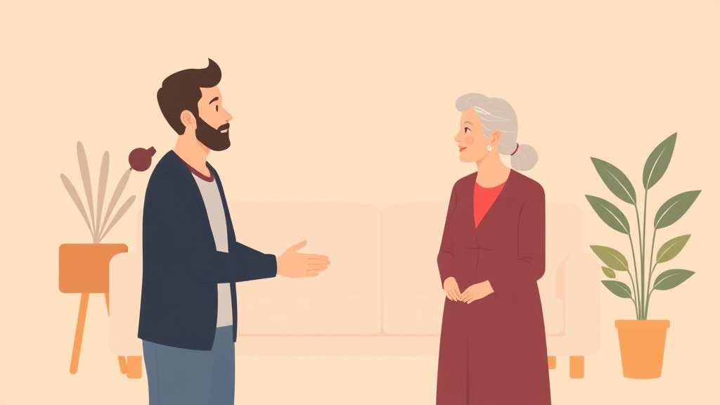 Illustration breaking down the fundamentals of post Caregiving Identity Adjustment