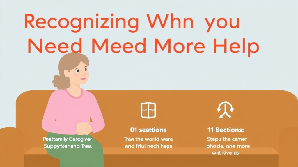 Practical checklist visual for recognizing When You Need More Help