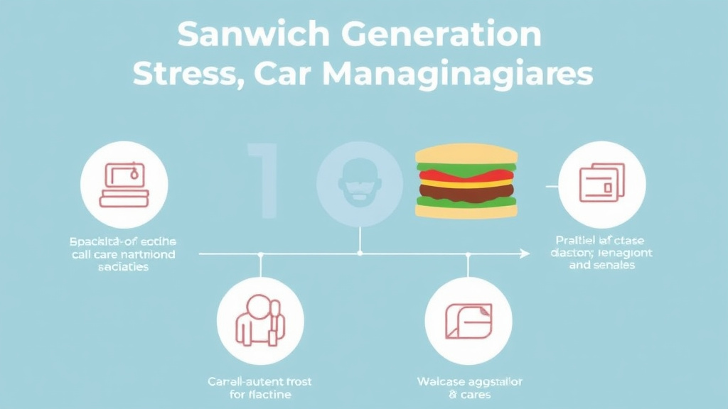 Process flow illustration for putting sandwich Generation Stress Management into action