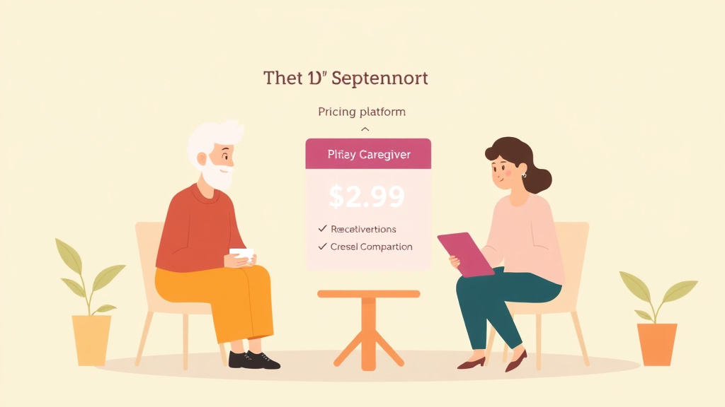 Visual overview of caregiver Platform Pricing Comparison with key concepts highlighted