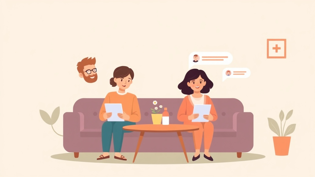 Illustration breaking down the fundamentals of caregiverOS vs. Family Group Chat