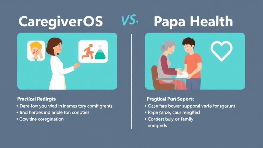 Process flow illustration for putting caregiverOS vs. Papa Health Comparison into action