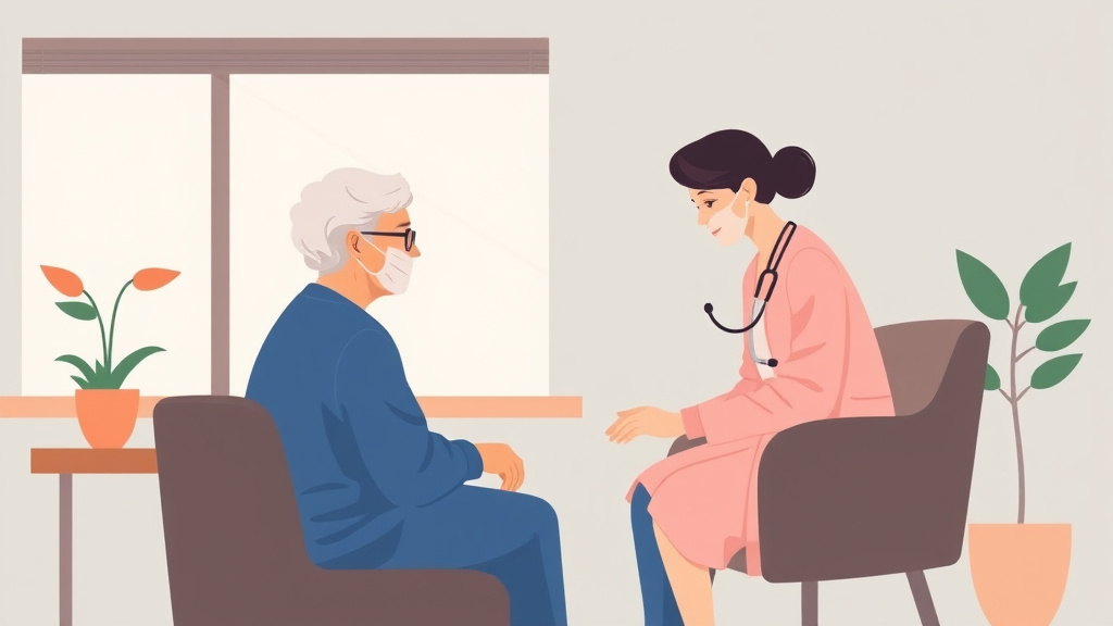Illustration breaking down the fundamentals of accompanying Parent to Doctor Visits