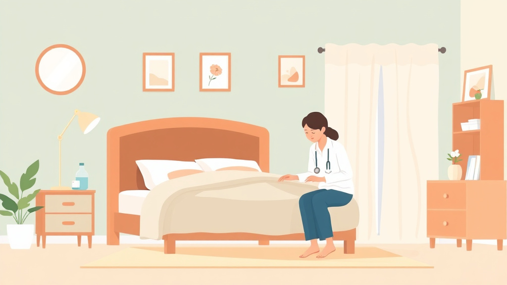 Educational graphic covering the essentials of bedroom Setup for Elderly Parent