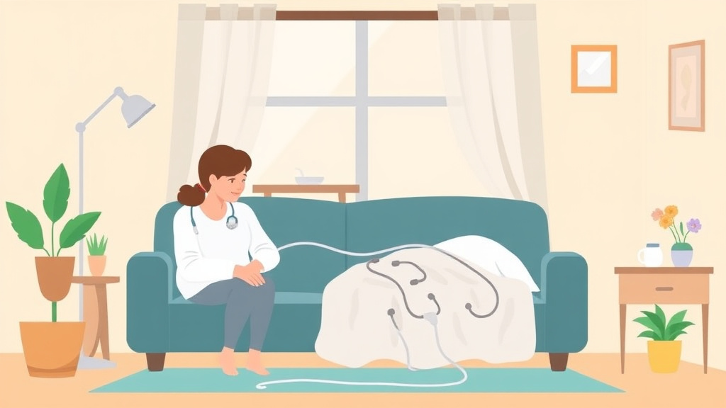 Conceptual diagram showing how catheter Care at Home Guide works in practice
