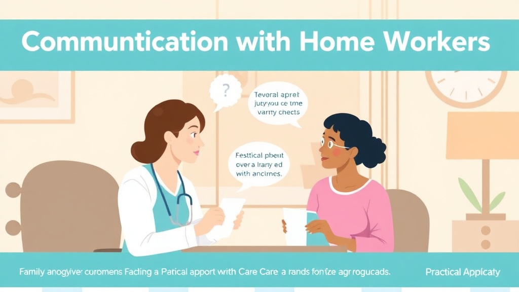 Practical workflow diagram for communicating with Home Care Workers
